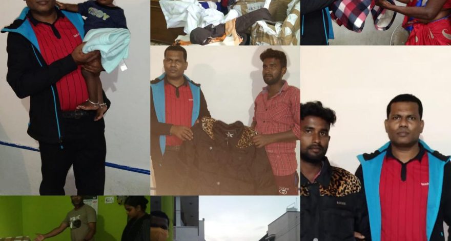 Winter cloth donation to ministry in India by House Without Walls